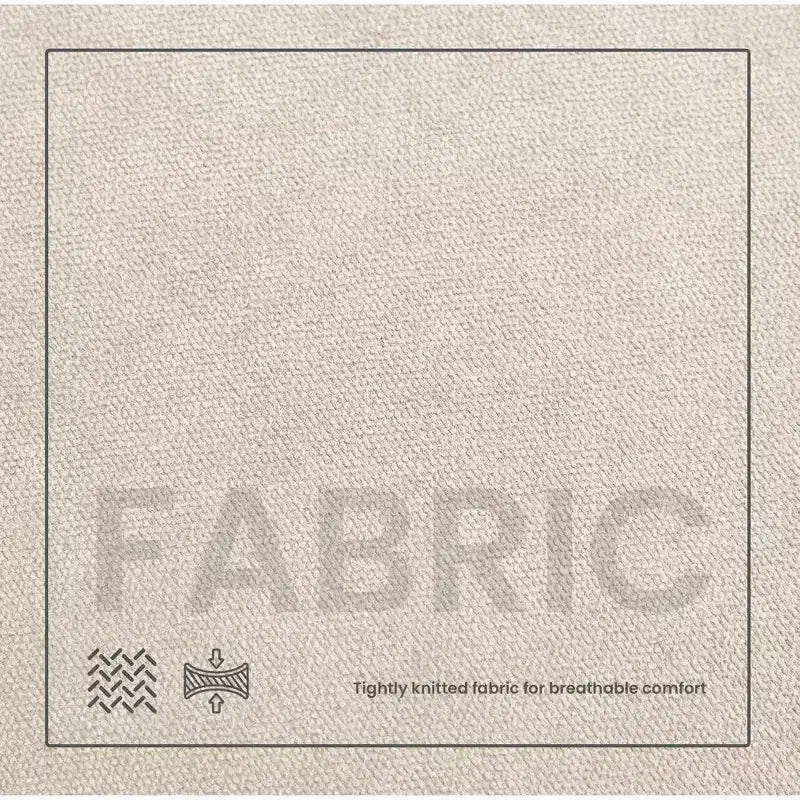 Canapé de causeuse en tissu beige/sarcelle foncé/gris pour 2 personnes