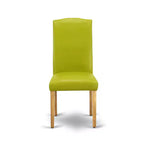 Chaise de salle à manger Parson en cuir noir/chêne pour 1 (Lot de 2)