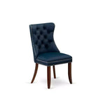 Chaise de salle à manger Parsons capitonnée en noyer/acajou antique pour 1 (Lot de 2)