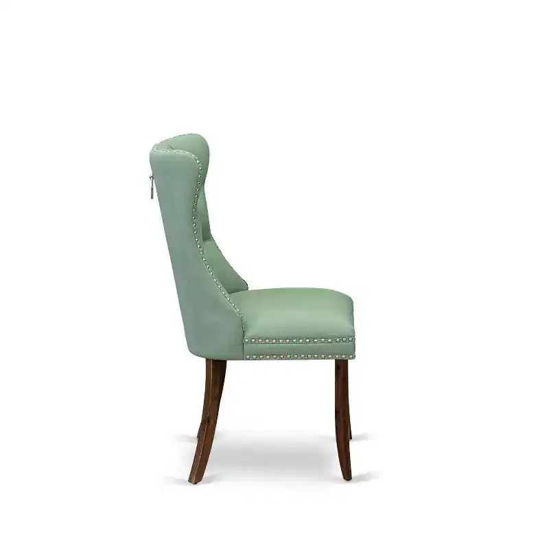 Chaise de salle à manger Parsons capitonnée en noyer/acajou antique pour 1 (Lot de 2)