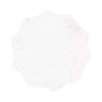 Table d'appoint ronde en marbre festonné et métal noir/doré/argenté pour 1