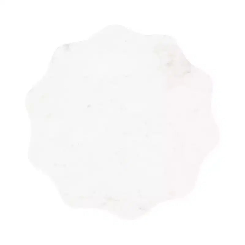 Table d'appoint ronde en marbre festonné et métal noir/doré/argenté pour 1
