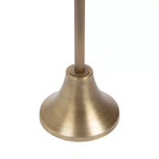 Table d'appoint ronde en marbre festonné et métal noir/doré/argenté pour 1