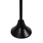 Table d'appoint ronde en marbre festonné et métal noir/doré/argenté pour 1
