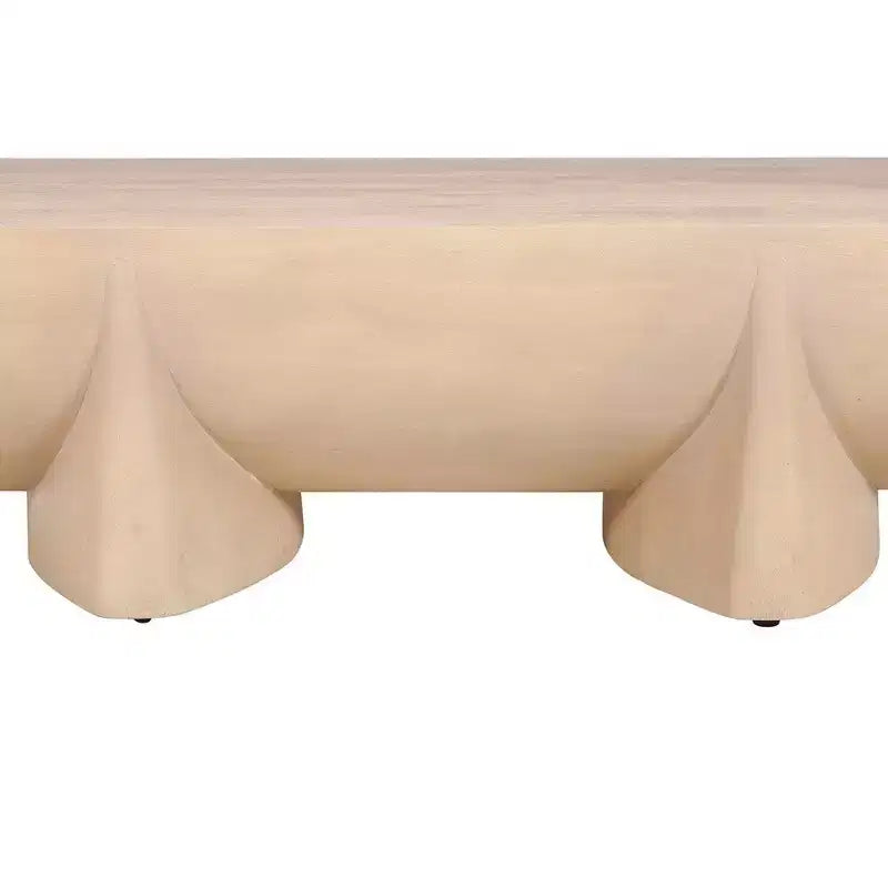 Table basse rectangulaire en bois de manguier naturel pour 1
