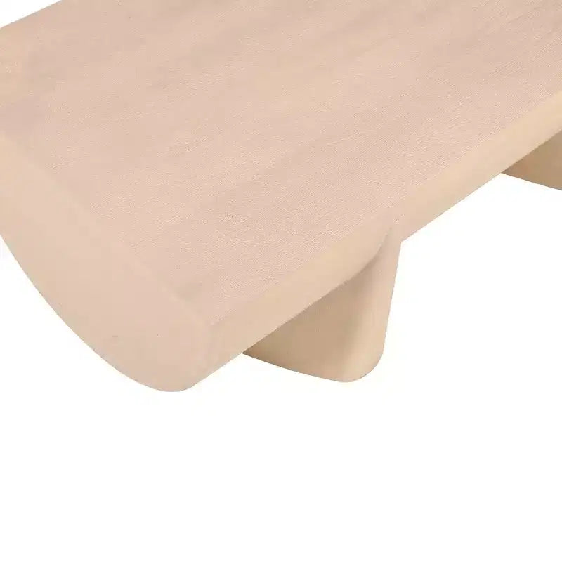 Table basse rectangulaire en bois de manguier naturel pour 1
