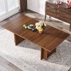 Table à manger rectangulaire de style rustique noire/marron/marron clair avec rangement pour 6 personnes