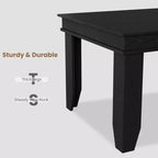 Table de salle à manger de style ferme pour 8 personnes (noir/marron/chêne/gris)