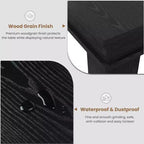 Table de salle à manger de style ferme pour 8 personnes (noir/marron/chêne/gris)