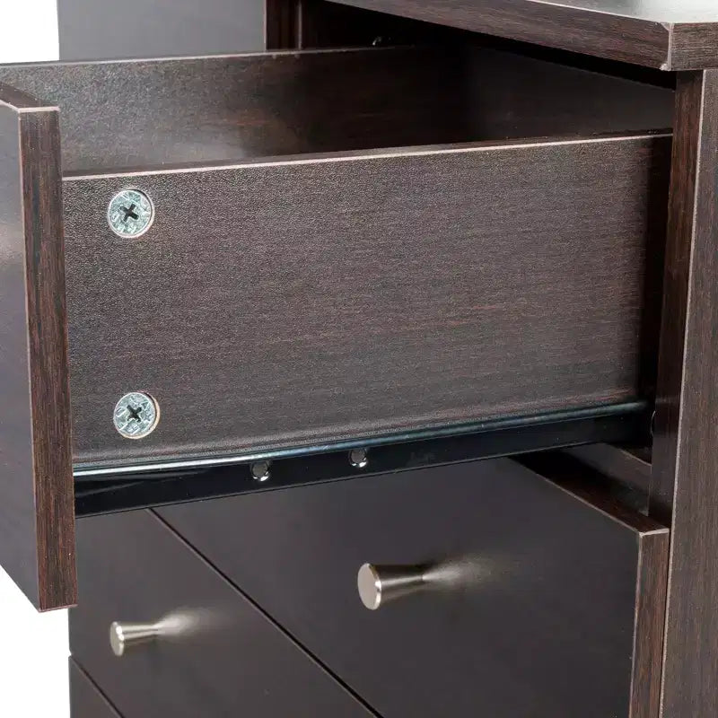 Commode à 6 tiroirs brune pour 1 personne