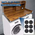 Dessus de comptoir 2 niveaux en bois naturel/noyer/blanc pour lave-linge/sèche-linge 1