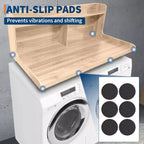 Dessus de comptoir 2 niveaux en bois naturel/noyer/blanc pour lave-linge/sèche-linge 1