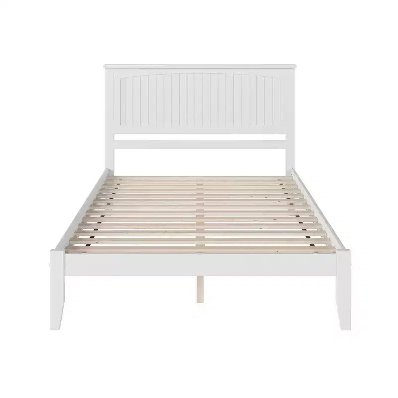 Tête de lit îlot grise/blanche avec cadre de lit pour 1