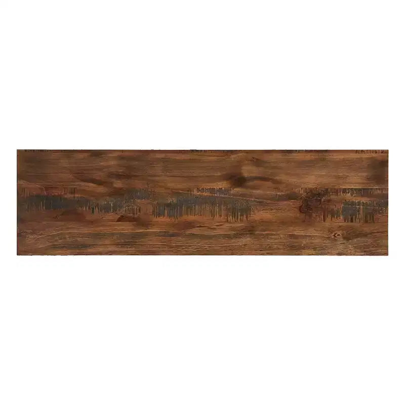 Meuble TV rustique marron avec base en X pour 1