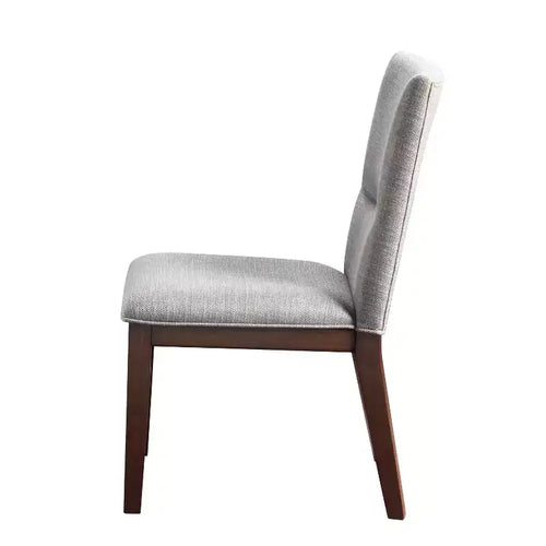 Beige Mid-Century Armless Side Chair for 1 (Set of 2)