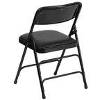 Chaise pliante rembourrée en métal Beige/Noir/Gris/Bleu marine pour 2