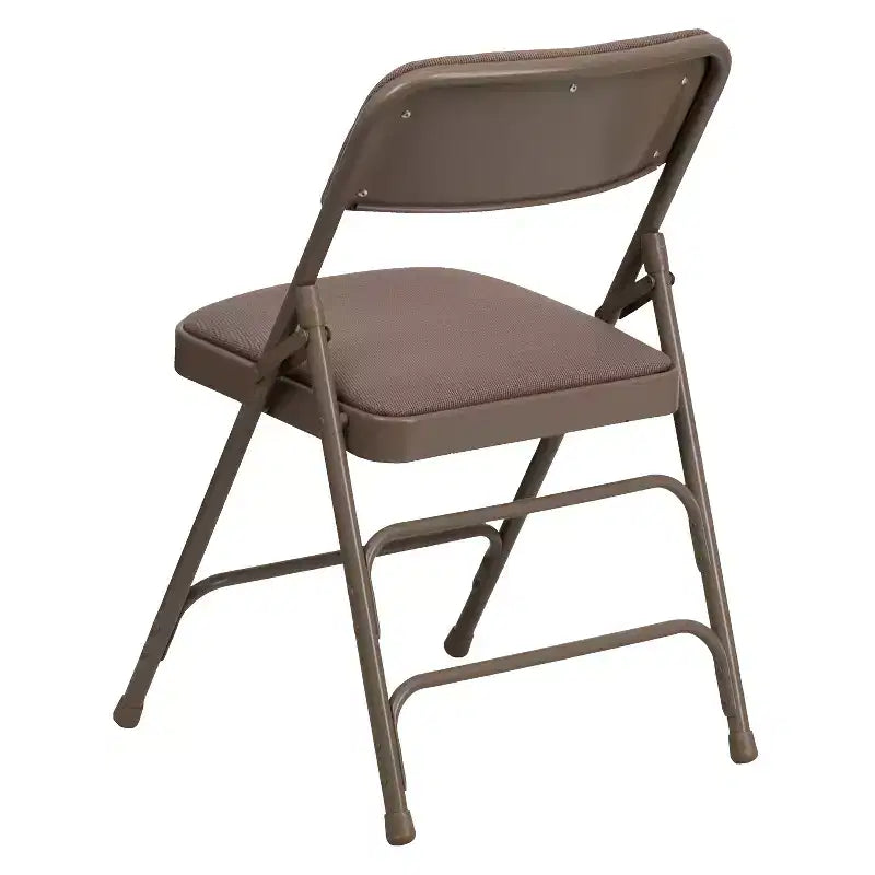 Chaise pliante rembourrée en métal Beige/Noir/Gris/Bleu marine pour 2