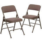Emma and Oliver 2 Pack Home & Office Portable Party Events Padded Metal Folding Chair