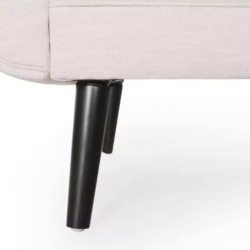 Chaise longue contemporaine rembourrée avec accoudoirs volutes pour 1 personne