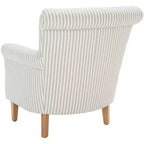 Fauteuil d'appoint rembourré beige/vert/bleu/rouge pour 1 personne