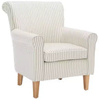 Fauteuil d'appoint rembourré beige/vert/bleu/rouge pour 1 personne