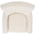 Fauteuil d'appoint rembourré beige/vert/bleu/rouge pour 1 personne