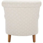 Fauteuil d'appoint rembourré beige/vert/bleu/rouge pour 1 personne