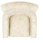Fauteuil d'appoint rembourré beige/vert/bleu/rouge pour 1 personne