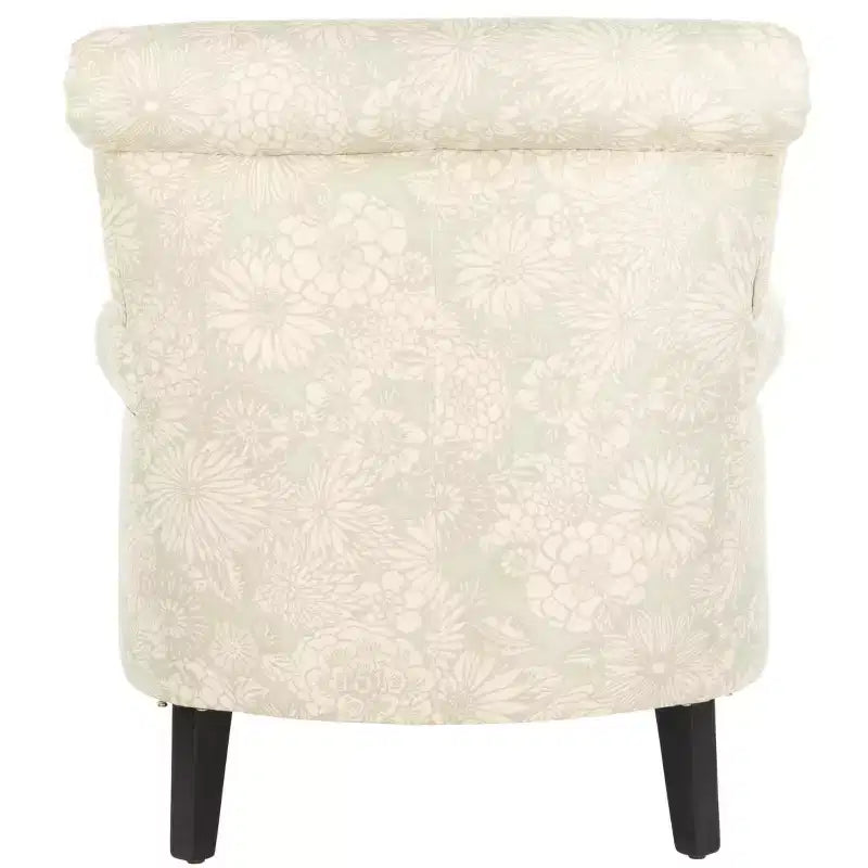 Fauteuil d'appoint rembourré beige/vert/bleu/rouge pour 1 personne