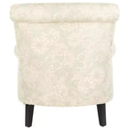 Fauteuil d'appoint rembourré beige/vert/bleu/rouge pour 1 personne