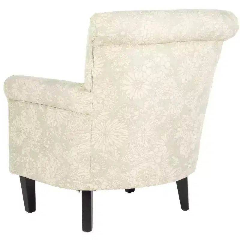 Fauteuil d'appoint rembourré beige/vert/bleu/rouge pour 1 personne
