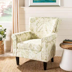 Fauteuil d'appoint rembourré beige/vert/bleu/rouge pour 1 personne