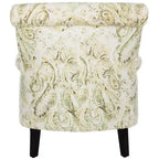 Fauteuil d'appoint rembourré beige/vert/bleu/rouge pour 1 personne