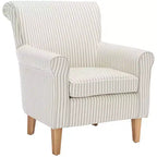 Fauteuil d'appoint rembourré beige/vert/bleu/rouge pour 1 personne