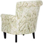 Fauteuil d'appoint rembourré beige/vert/bleu/rouge pour 1 personne