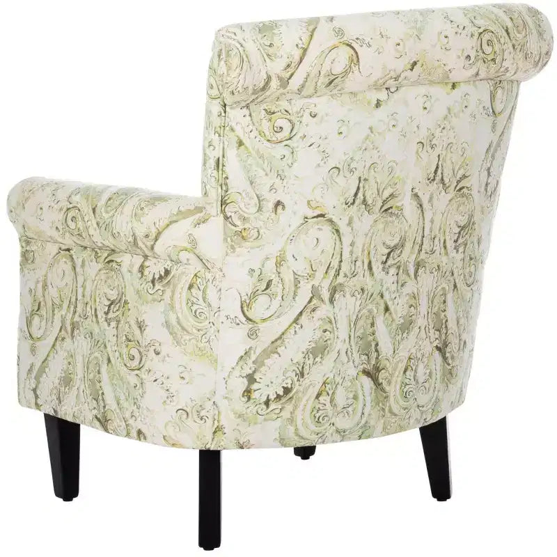 Fauteuil d'appoint rembourré beige/vert/bleu/rouge pour 1 personne