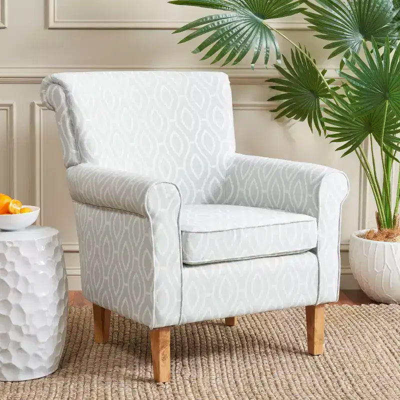 Fauteuil d'appoint rembourré beige/vert/bleu/rouge pour 1 personne