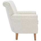Fauteuil d'appoint rembourré beige/vert/bleu/rouge pour 1 personne