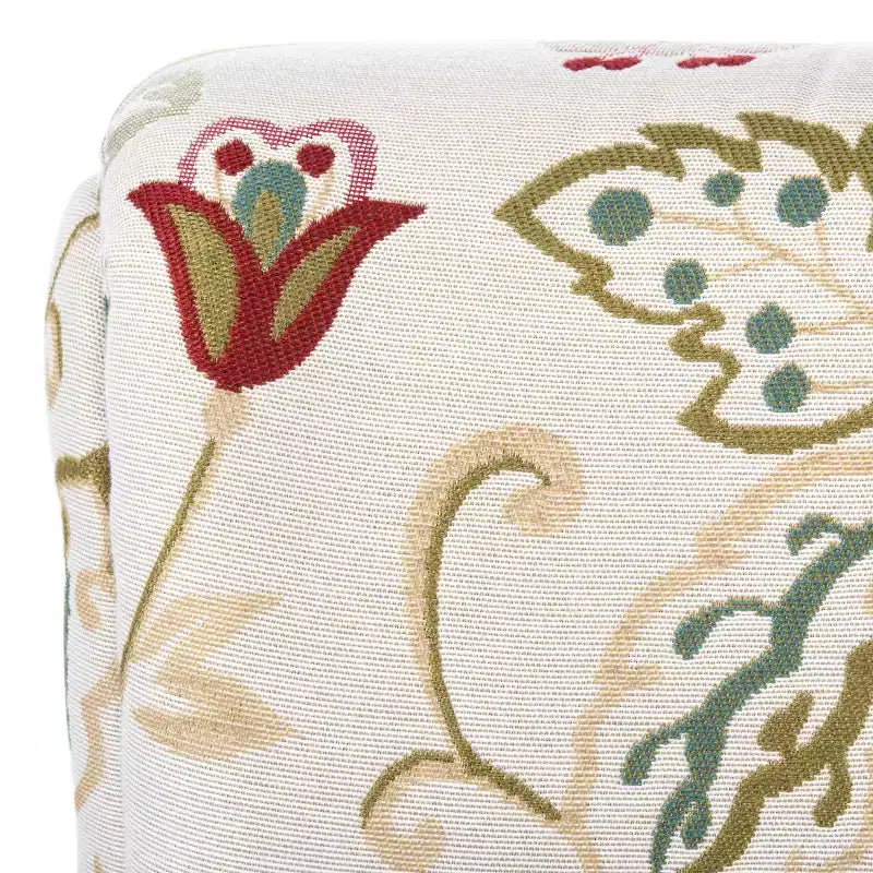 Fauteuil d'appoint rembourré beige/vert/bleu/rouge pour 1 personne