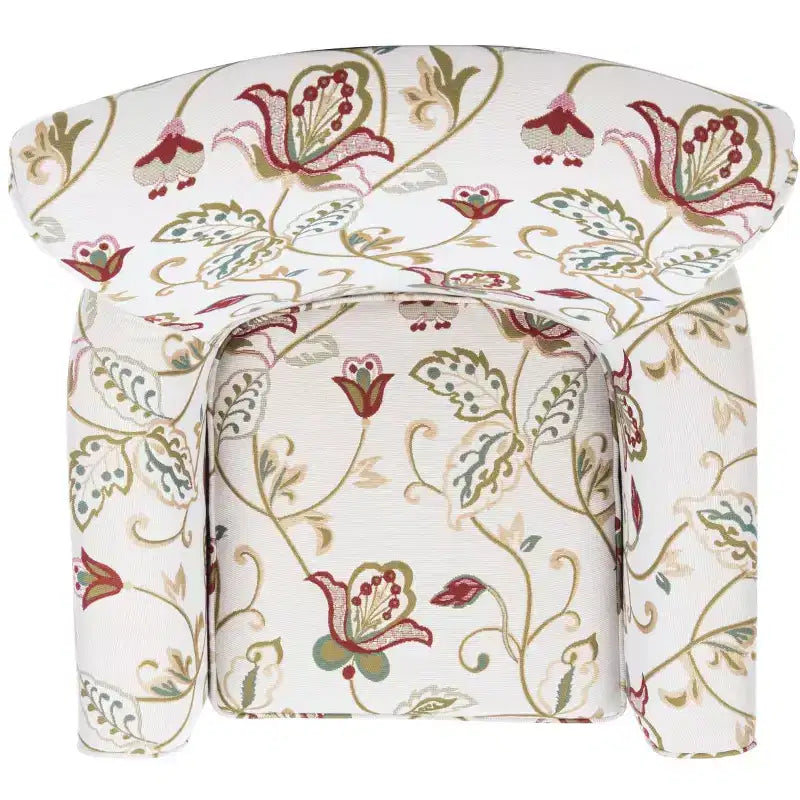 Fauteuil d'appoint rembourré beige/vert/bleu/rouge pour 1 personne