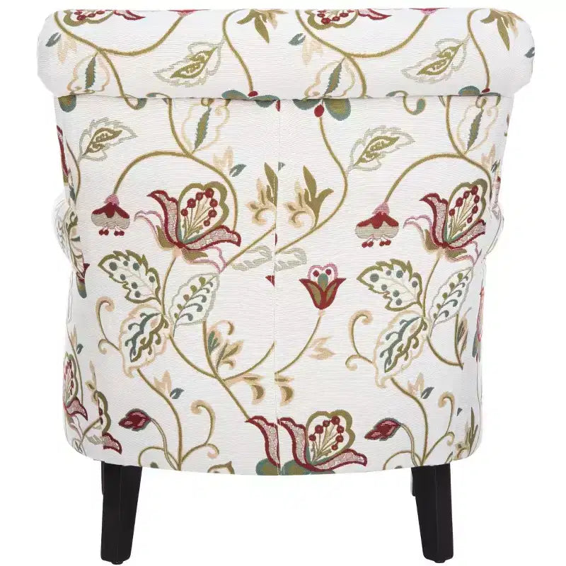 Fauteuil d'appoint rembourré beige/vert/bleu/rouge pour 1 personne