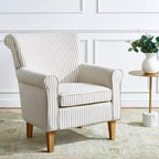 Fauteuil d'appoint rembourré beige/vert/bleu/rouge pour 1 personne