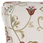 Fauteuil d'appoint rembourré beige/vert/bleu/rouge pour 1 personne