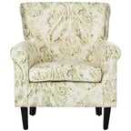 Fauteuil d'appoint rembourré beige/vert/bleu/rouge pour 1 personne