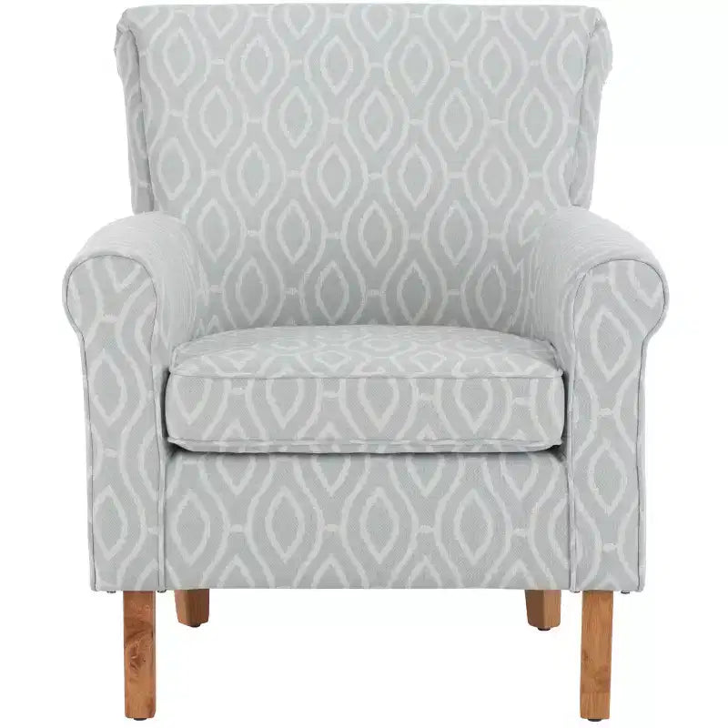Fauteuil d'appoint rembourré beige/vert/bleu/rouge pour 1 personne