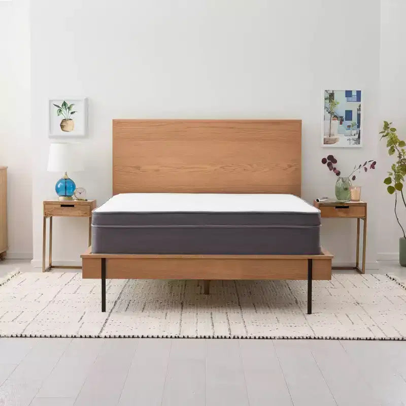 Matelas hybride en mousse à mémoire de forme gel blanc 12 po pour 1 personne