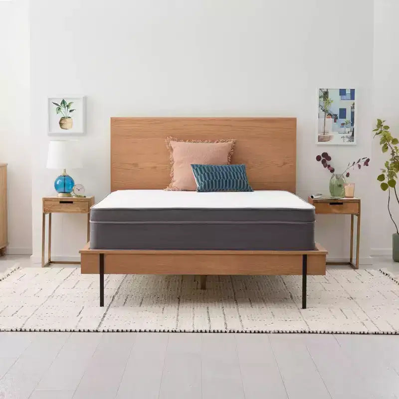 Matelas hybride en mousse à mémoire de forme gel blanc 12 po pour 1 personne