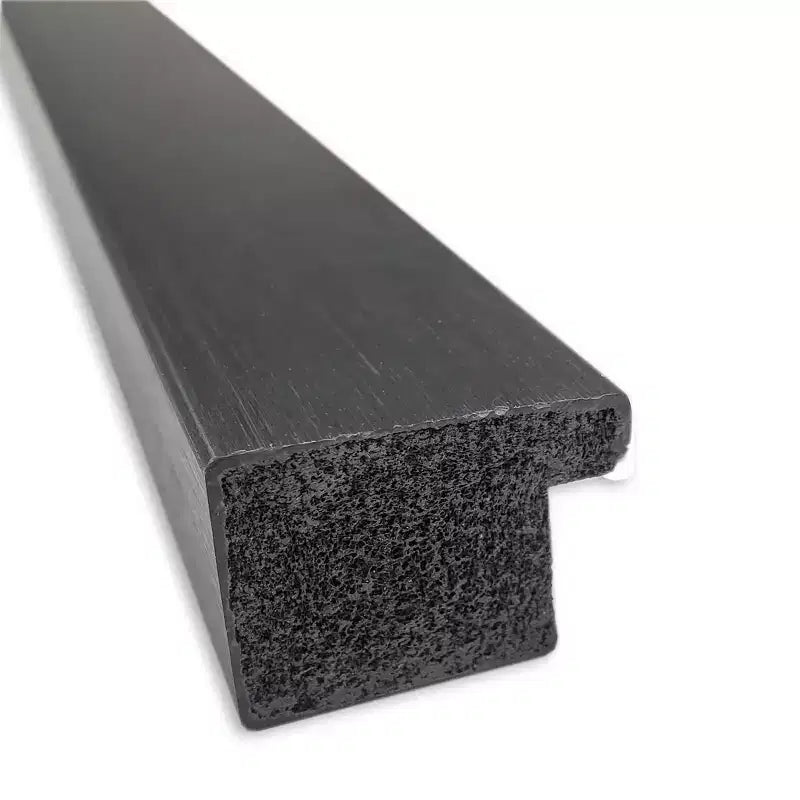 Miroir mural de salle de bain rectangulaire à cadre brossé noir étroit pour 1