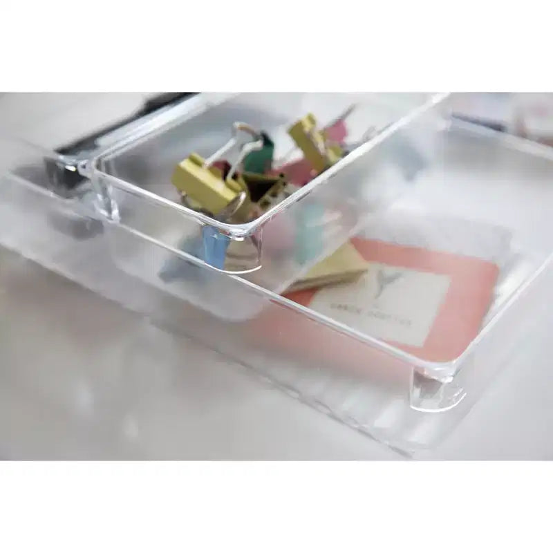 Lot de 4 organiseurs de tiroir en plastique transparent pour 1 pièce