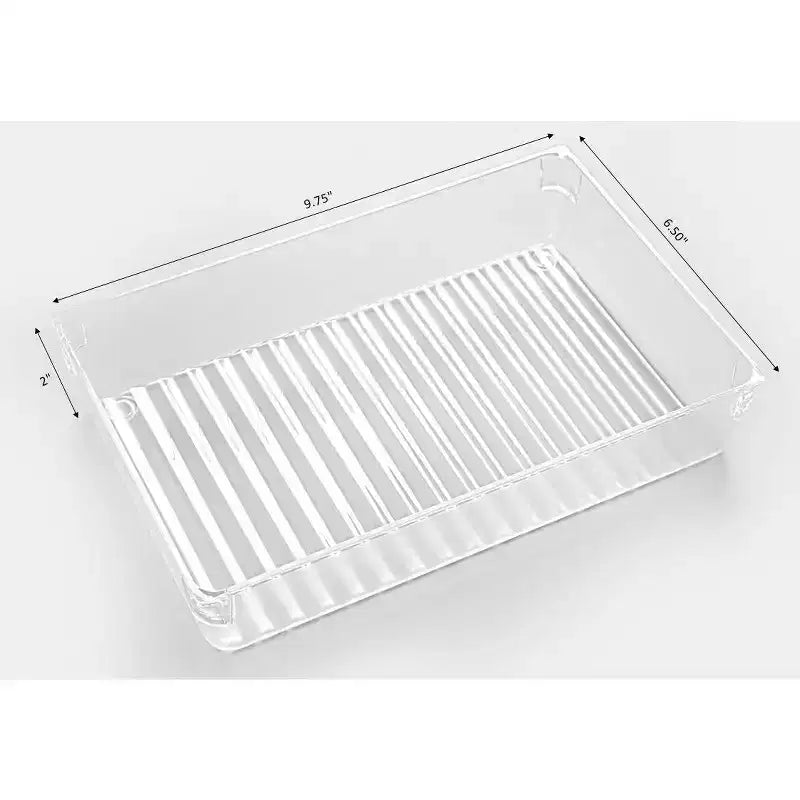 Lot de 4 organiseurs de tiroir en plastique transparent pour 1 pièce